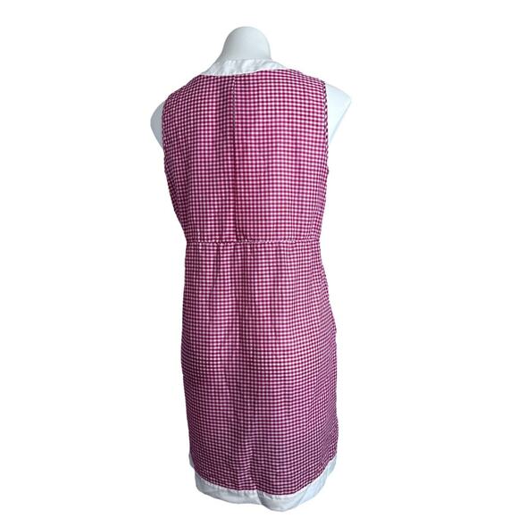 Vtg Sears Roebuck House Day Dress Sz S Red White Gingham Pinup Summer Picnic 60s - Picture 11 of 13